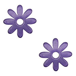 Colgantes Polaris Lucido flor P&uacute;rpura ultravioleta