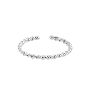 Anillos Acero Inox girar Plateado