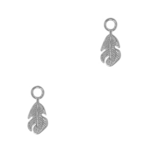 Colgantes Acero Inox hoja Plata vieja