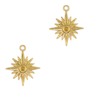 Colgantes Acero Inox sol Dorado