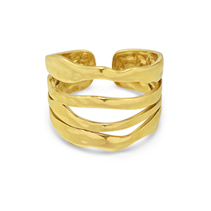 Anillos Acero Inox Dorado