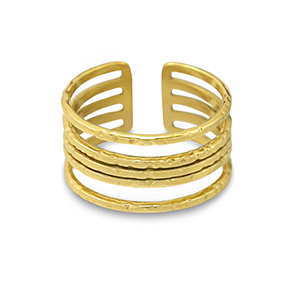 Anillos Acero Inox Dorado