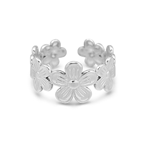 Anillos Acero Inox Plateado