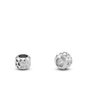 Abalorios Acero Inox 3mm Plateado