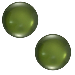 Cabuch&oacute;n cl&aacute;sico Polaris Elements 20 mm Lucido Verde musgo