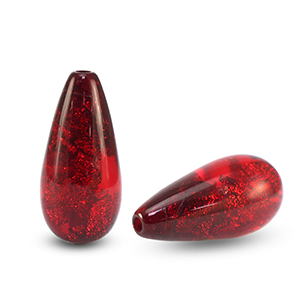 Abalorios Polaris Elements gota Tiffany Rojo carmes&iacute;