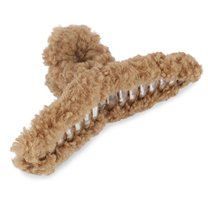 Accesorios pinza para el pelo teddy Marr&oacute;n