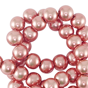 Perlas de cristal 8mm Rosa coral