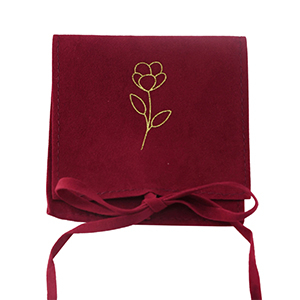 Bolso de joyer&iacute;a flor Rdoradoojo borgo&ntilde;a-dorado