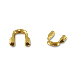 Fornituras acero inox protector de hilo Dorado