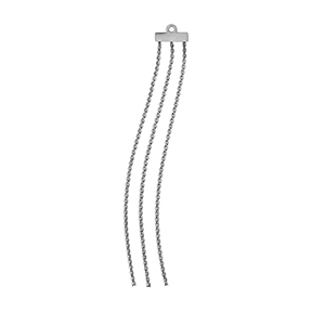 Colgantes Acero Inox Plateado