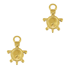 Colgantes Acero Inox tortuga Dorado