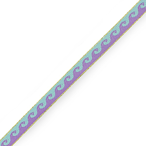 Cinta con texto ondas Azul-morado