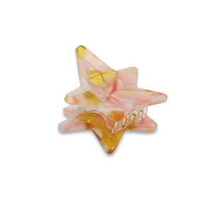 Accesorios pinza para el pelo estrella Rosa-dorado