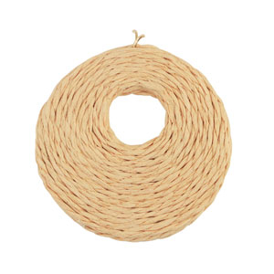 Colgantes Rafia 53mm Durazno claro