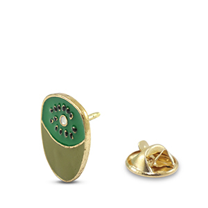 Pins kiwi Verde-dorado