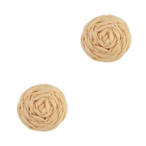 Colgantes Rafia 12mm Durazno claro