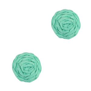 Colgantes Rafia 12mm Verde