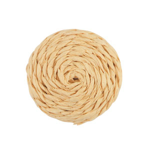 Colgantes Rafia 25mm Durazno claro