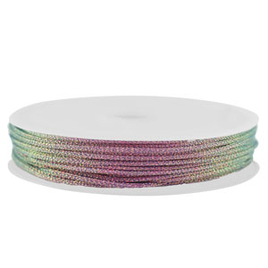 Hilo macram&eacute; trenzado 0,8mm Violeta met&aacute;lico