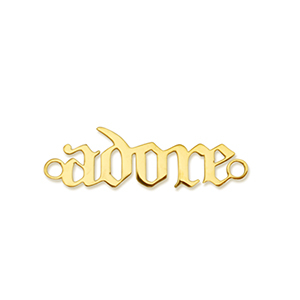 Colgantes Acero Inox entrepieza ''adore'' Dorado