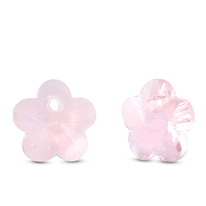 Colgantes de cristal flor Rosa claro