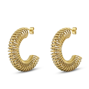 Pendientes Acero Inox Oro