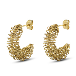 Pendientes Acero Inox Oro
