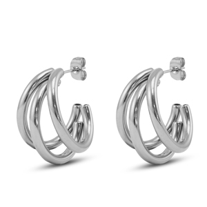 Pendientes Acero Inox Plata
