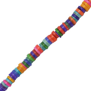 Abalorios conchas disco Multicolor