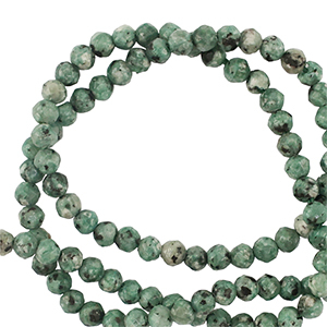 Piedras naturales 3mm faceteados Verdoso gris