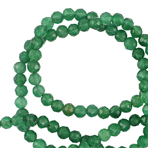 Piedras naturales 3mm faceteados Verde oscuro