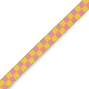 Cinta con texto cubitos Rosado-verde