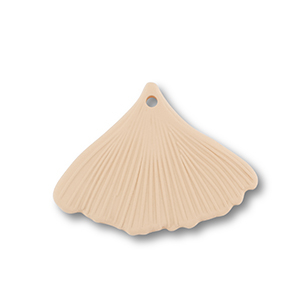 Colgantes acr&iacute;licos hoja Beige oscuro