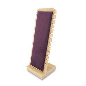 Expositor de joyer&iacute;a para pulseras Natural-morado berenjena