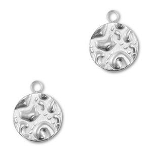 Colgantes Acero Inox redondos Plateado