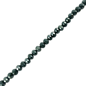 Abalorios faceteados disco 8x6mm Verde oscuro
