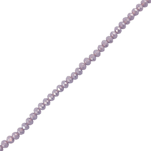 Abalorios faceteados disco 8x6mm Lavanda gris