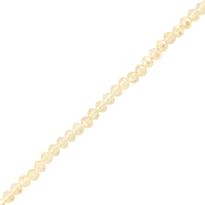 Abalorios faceteados disco 6x4mm Champagne claro