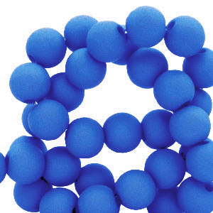 Abalorios acr&iacute;licos 8 mm Azul real