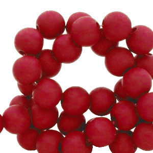 Abalorios acr&iacute;licos 4 mm Rojo