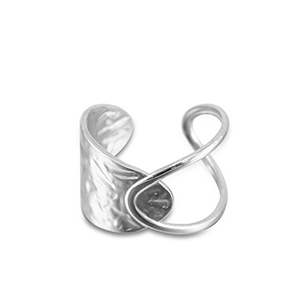 Anillos Acero Inox Plateado