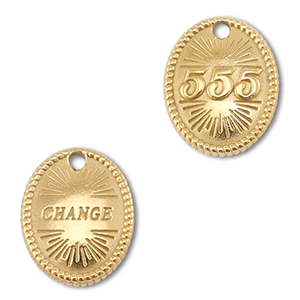BY31&reg; Colgante Acero inox n&uacute;meros angelicales 555 / change Dorado