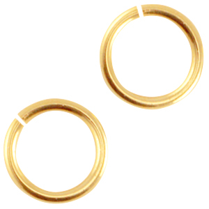Anilla met&aacute;lica DQ 8mm Dorado (sin n&iacute;quel)
