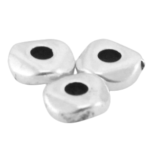Abalorios met&aacute;licos DQ 5mm Plata vieja (sin n&iacute;quel)