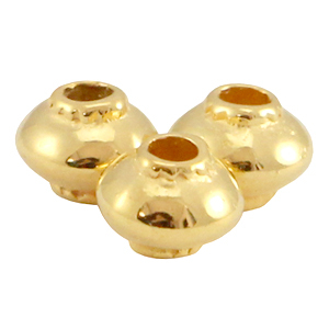Abalorios met&aacute;licos DQ cono Dorado (sin n&iacute;quel)