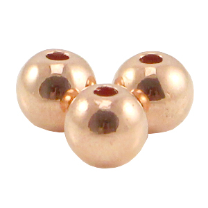 Abalorios met&aacute;licos DQ 3mm Oro rosado (sin n&iacute;quel)
