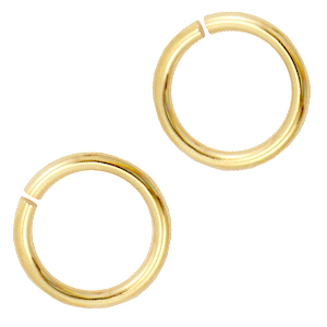 Fornituras met&aacute;licas DQ anilla 12mm Dorado (sin n&iacute;quel)