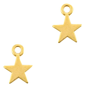 Colgantes met&aacute;licos DQ estrella Dorado (sin n&iacute;quel)