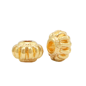 Abalorios met&aacute;licos DQ deco Dorado(sin n&iacute;quel)